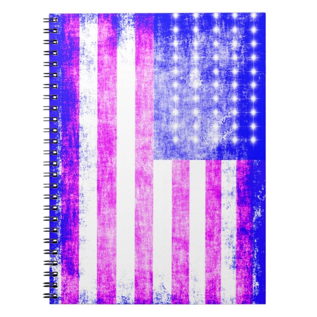 Flag U.S. Notizblock (Vorderseite)