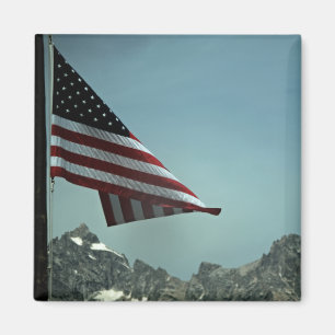 Flag über Teton Magnet