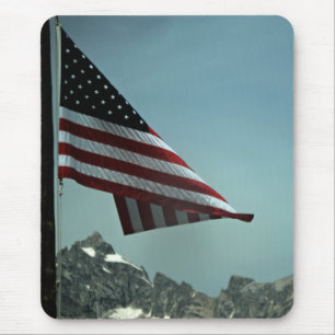 Flag über Teton Mousepad