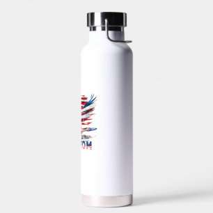 Flag und Adler der Vereinigten Staaten.Freiheit. Trinkflasche