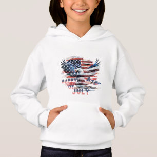 Flag und Adler der Vereinigten Staaten. Unabhängig Hoodie