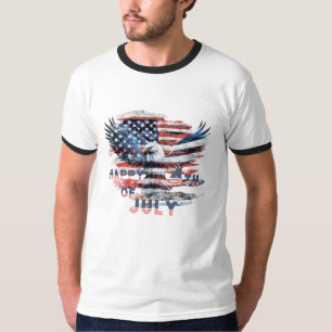 Flag und Adler der Vereinigten Staaten. Unabhängig T-Shirt