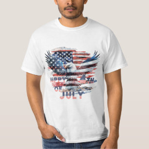 Flag und Adler der Vereinigten Staaten. Unabhängig T-Shirt