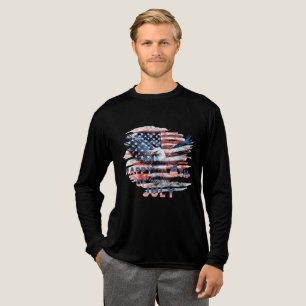 Flag und Adler der Vereinigten Staaten. Unabhängig Tri-Blend Shirt