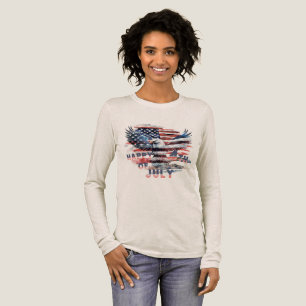 Flag und Adler der Vereinigten Staaten. Unabhängig Tri-Blend Shirt