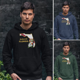 Flag und Blume Orange Blossom für benutzerdefinier Hoodie