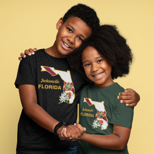 Flag und Blume Orange Blossom für benutzerdefinier T-Shirt