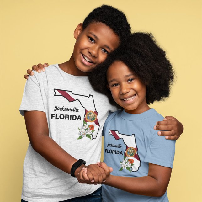 Flag und Blume Orange Blossom für benutzerdefinier T-Shirt (Von Creator hochgeladen)