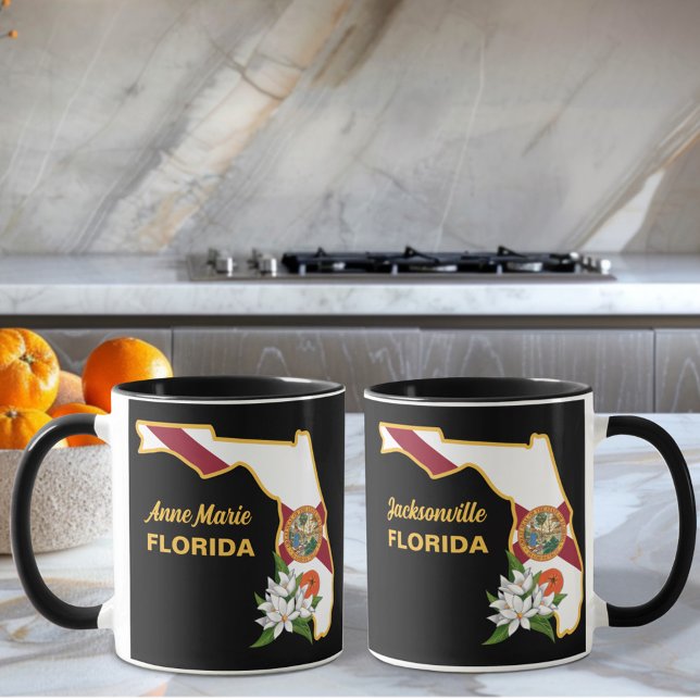 Flag und Blume Orange Blossom für benutzerdefinier Tasse (Von Creator hochgeladen)