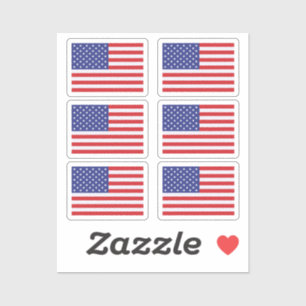 Flag United Staaten Collection Pack mit 6 Aufkleber