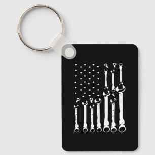 Flag US Mechanische Wrenches Amerikaner für Frauen Schlüsselanhänger