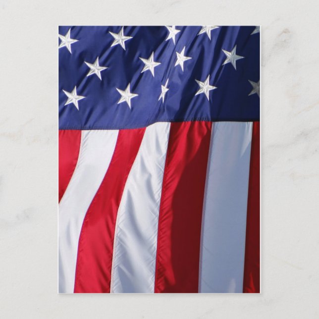 Flag USA Postkarte (Vorderseite)