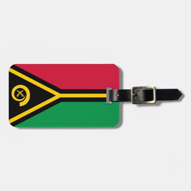 Flag Vanuatu Easy ID Persönlich Gepäckanhänger (Vorderseite horizontal)