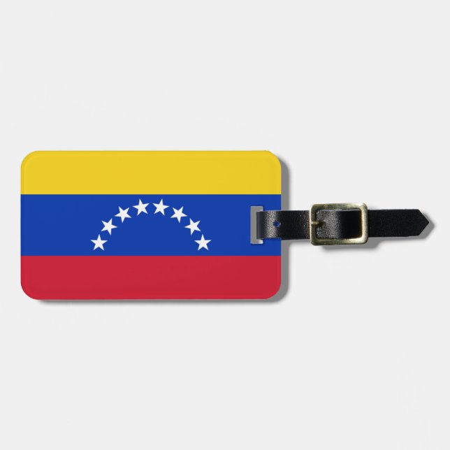 Flag Venezuela Easy ID Personal Gepäckanhänger (Vorderseite horizontal)