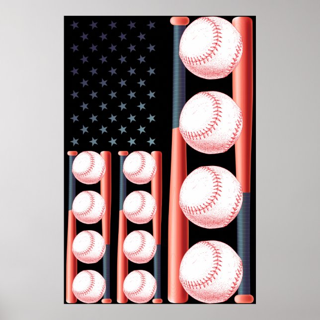 Flag Vintag Baseball Poster (Vorne)