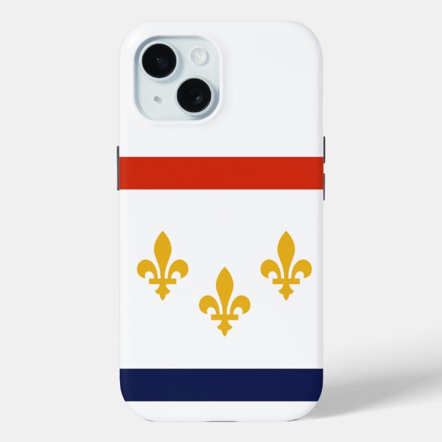 Flag von New Orleans, Louisiana Case-Mate iPhone C Hülle (Rückseite)