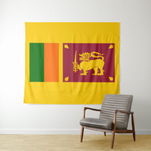 Flag von Sri Lanka Wandteppich