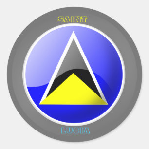 FLAG VON ST. LUCIA AUF STICKER