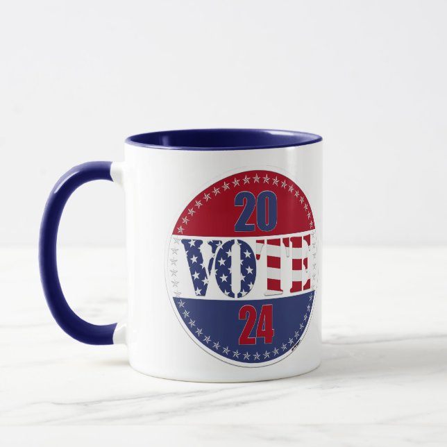 Flag VOTE USA 2024 Tasse (Links)