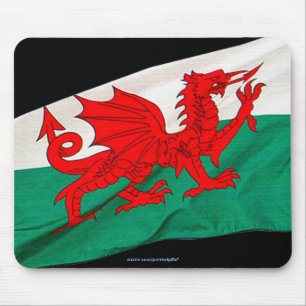 Flag Wales Red Dragon Patriotic World Flag Mousepad