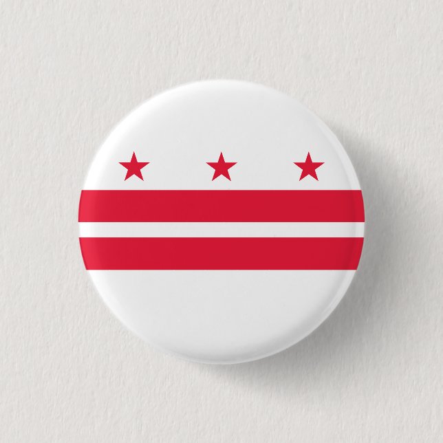 Flag Washington DC Button (Vorderseite)
