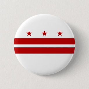 Flag Washington DC Button