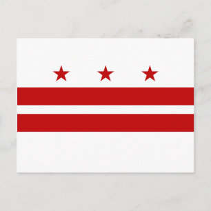 Flag Washington DC Postkarte
