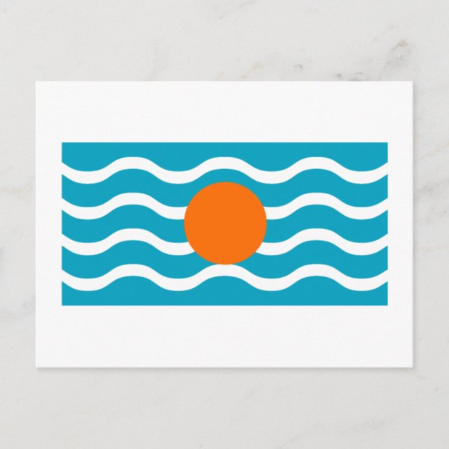 Flag West Indies Federation Postkarte (Vorderseite)