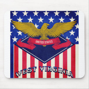 Flag West Virginia USA Mousepad