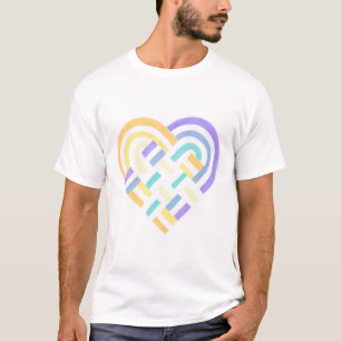 Flag "Woven Heart Genderfaun" Lila T-Shirt