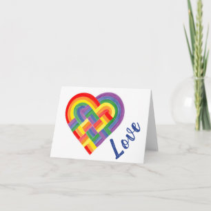 Flag "Woven Heart LGBTQ+ Rainbow Prilag