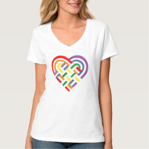 Flag "Woven Heart LGBTQ+ Rainbow Prilag T-Shirt