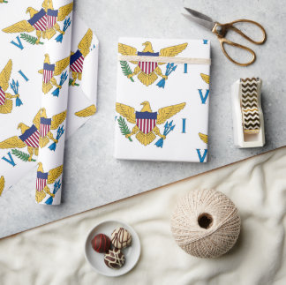 Flag Wrapping Paper der US-Jungfrau Geschenkpapier