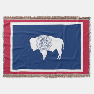 Flag "Wyomoming State Print Patriotic" Decke