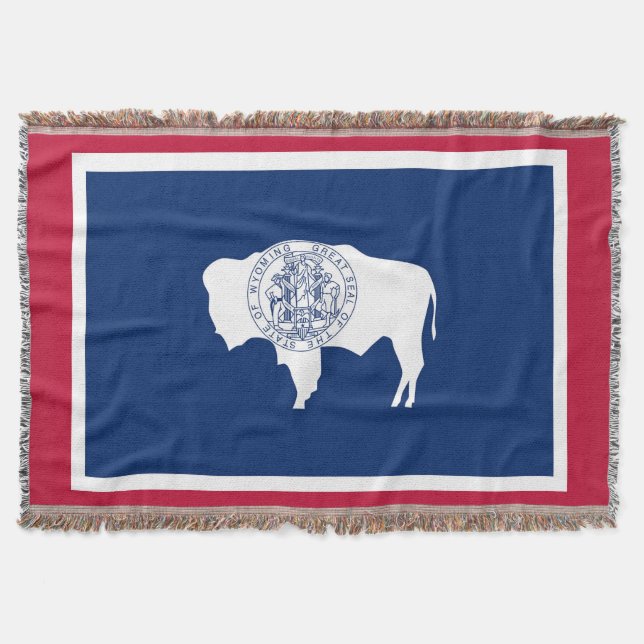 Flag "Wyomoming State Print Patriotic" Decke (Vorderseite)
