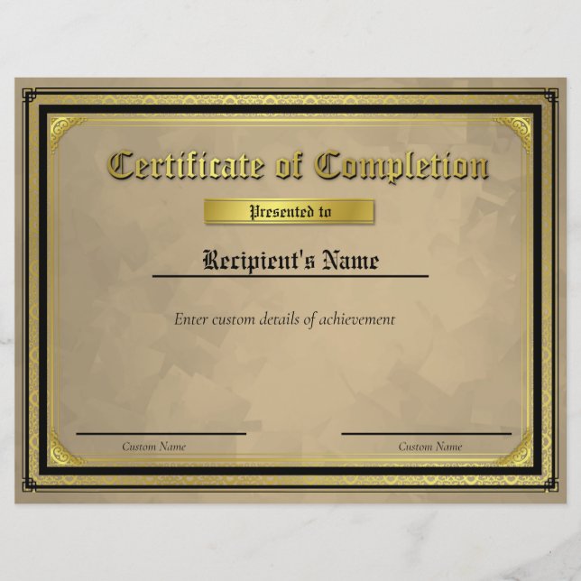 Flag-Zertifikat für benutzerdefinierte Thin Blue L (Vorderseite)