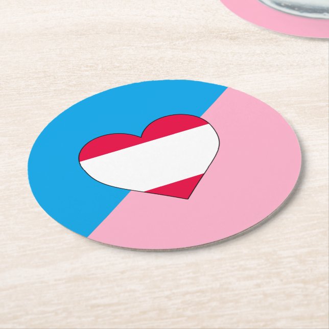 Flag zum Alter-Play-Prix Runder Pappuntersetzer (Angewinkelt)