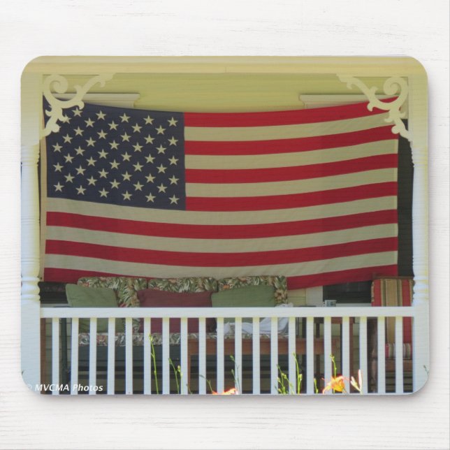 Flag zum Unabhängigkeitstag - Martha's Vineyard Mousepad (Vorne)