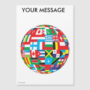 FLAGEN DER WELT MAGNETKARTE