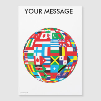 FLAGEN DER WELT MAGNETKARTE