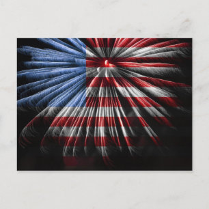 FlagFireworks Postkarte