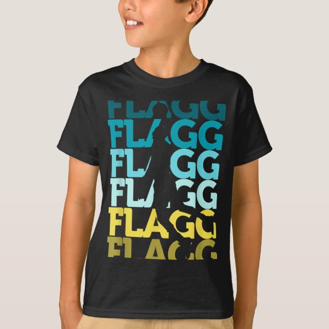 Flagg Basketball Inspirier Fan Sports T-Shirt (Vorderseite)