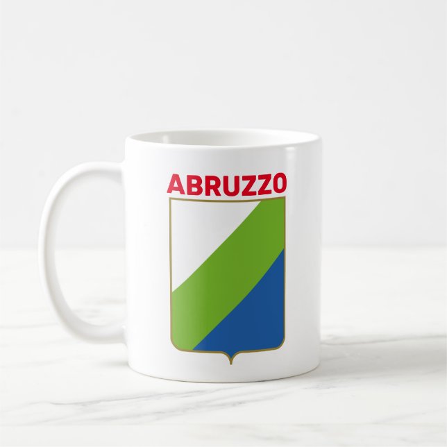 Flagge Abruzzen (Italien) Kaffeetasse (Links)
