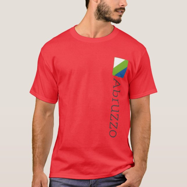Flagge Abruzzen (Italien) T-Shirt (Vorderseite)