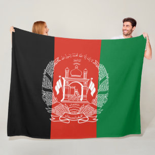 Flagge Afghanistans Fleecedecke