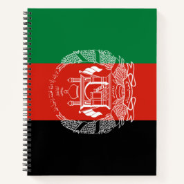 Flagge Afghanistans Notizbuch