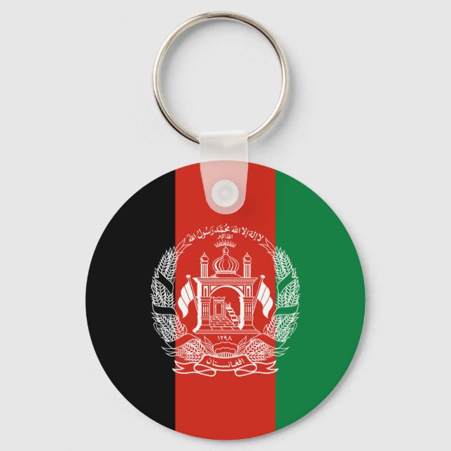 Flagge Afghanistans Schlüsselanhänger (Vorderseite)