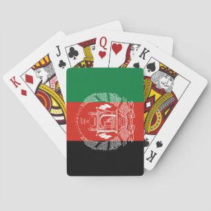 Flagge Afghanistans Spielkarten