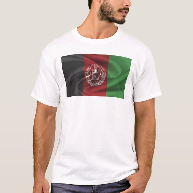 Flagge Afghanistans T-Shirt (Vorderseite)
