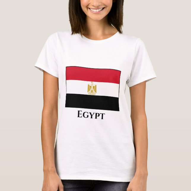 Flagge Ägyptens (Ägyptisch) T-Shirt (Vorderseite)